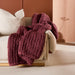 Nohr Plaid Alvis 170 x 130cm - Burgundy