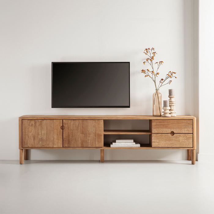 DTP Home TV-meubel Apollo No. 2 Teakhout, 210cm - Naturel