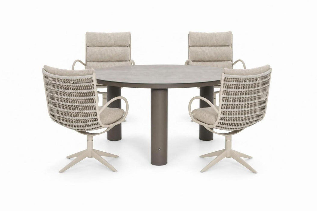 Apple Bee Camp Bay/Arancia 150 cm dining tuinset 7-delig