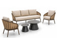 Apple Bee Pine Key/Cayora 50/80 cm stoel-bank loungeset 5-delig - 27193