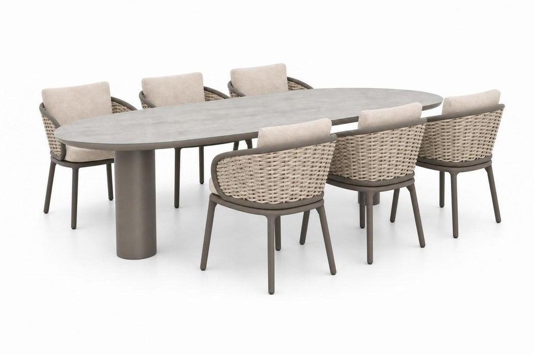 Apple Bee Pine Key/Guave 240x120 cm dining tuinset 7-delig