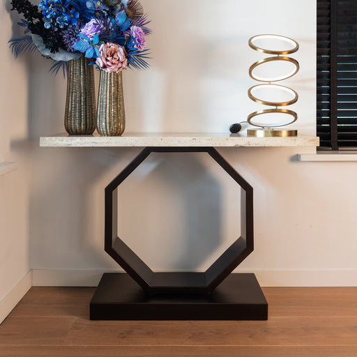 Richmond Sidetable Avalon Travertin 130 x 40cm - Bronze