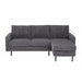 Hoekbank Garret - ribstof - antraciet - 200b - Woonexpress - ThatLyfeStyle