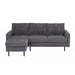 Hoekbank Garret - ribstof - antraciet - 200b - Woonexpress - ThatLyfeStyle