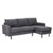 Hoekbank Garret - ribstof - antraciet - 200b - Woonexpress - ThatLyfeStyle