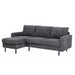 Hoekbank Garret - ribstof - antraciet - 200b - Woonexpress - ThatLyfeStyle