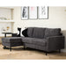 Hoekbank Garret - ribstof - antraciet - 200b - Woonexpress - ThatLyfeStyle