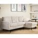 Hoekbank Garret - ribstof - beige - 200b - Woonexpress - ThatLyfeStyle