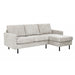 Hoekbank Garret - ribstof - beige - 200b - Woonexpress - ThatLyfeStyle