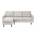Hoekbank Garret - ribstof - beige - 200b - Woonexpress - ThatLyfeStyle