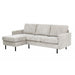 Hoekbank Garret - ribstof - beige - 200b - Woonexpress - ThatLyfeStyle