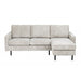 Hoekbank Garret - ribstof - beige - 200b - Woonexpress - ThatLyfeStyle