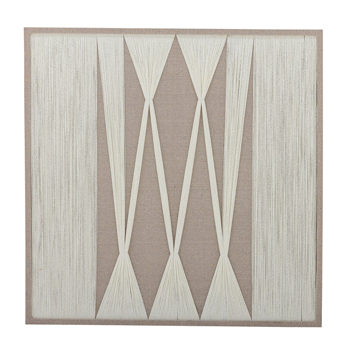Bloomingville Wandpaneel Didder Katoen, 80 x 80cm - Naturel