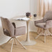 Bendt Ronde Bistrotafel Tempest Keramiek met marmerlook, 90cm - Bruin/Grijs - ThatLyfeStyle