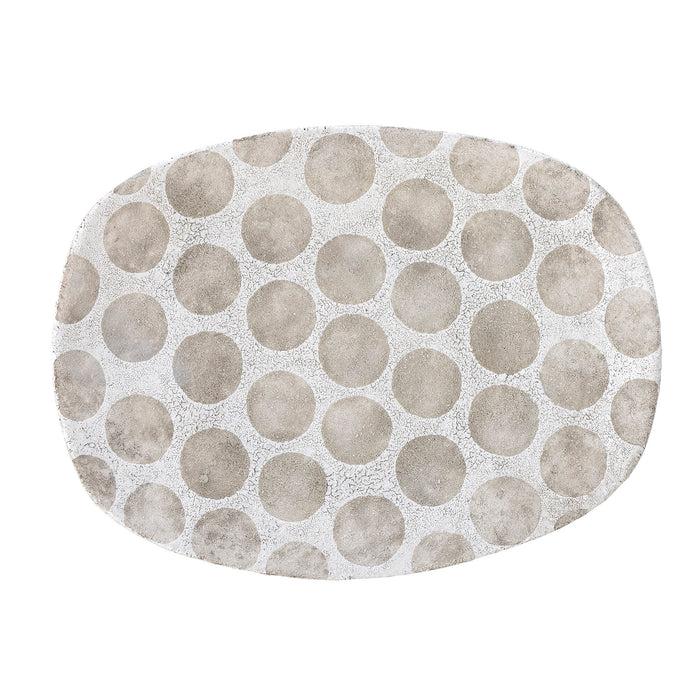 Bloomingville Dienblad Felan Terracotta - Wit