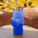 By-Boo Vaas Batu Mondgeblazen glas - Blauw