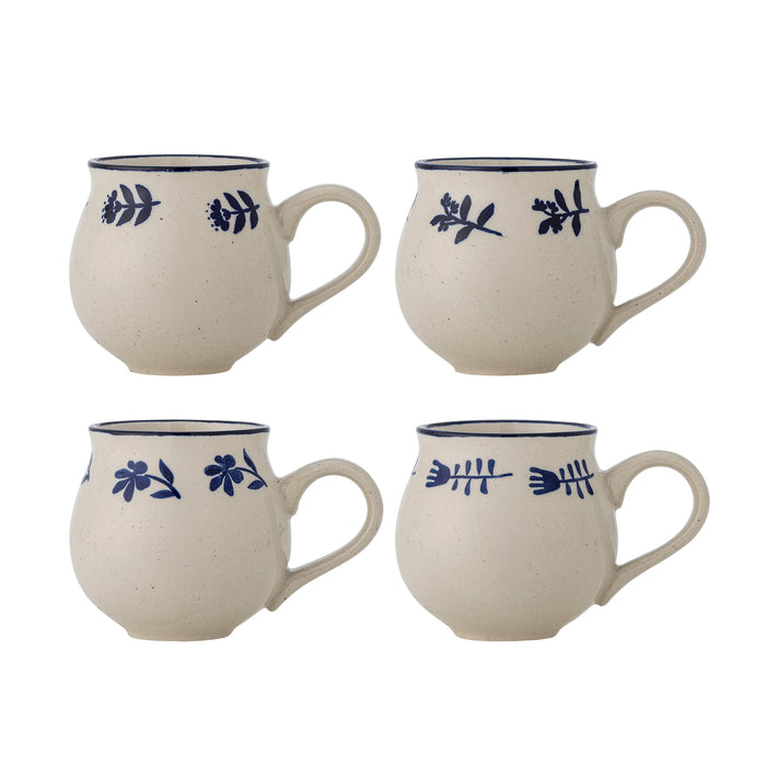 Bloomingville Mok Eimy Set van 4 stuks - Blauw