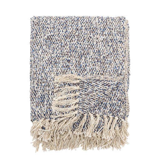 Bloomingville Plaid Ocean - Blauw/wit - ThatLyfeStyle