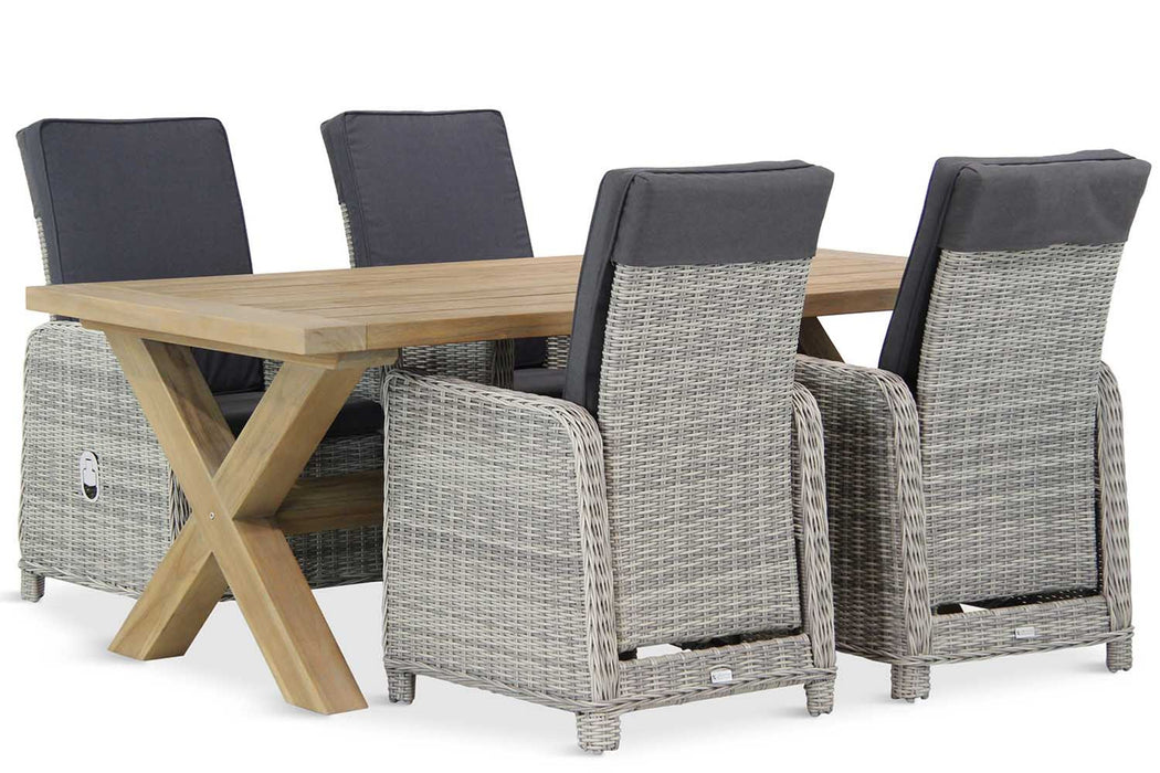 Garden Collections Bello/Oregon 200 cm dining tuinset 5-delig