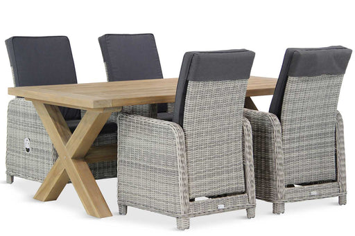 Garden Collections Bello/Oregon 200 cm dining tuinset 5-delig