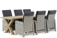 Garden Collections Bello/Oregon 240 cm dining tuinset 7-delig