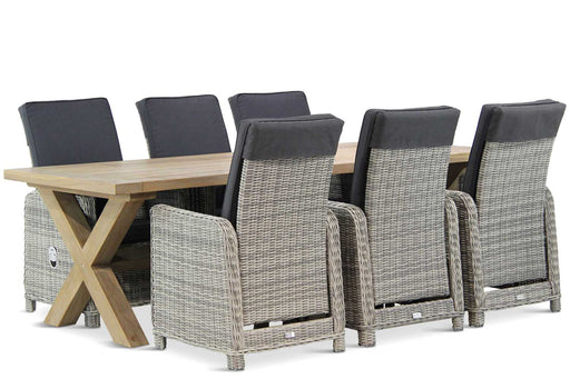 Garden Collections Bello/Oregon 240 cm dining tuinset 7-delig