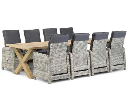 Garden Collections Bello/Oregon 300 cm dining tuinset 9-delig verstelbaar