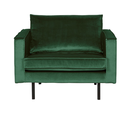 WOOOD Fauteuil Rodeo Velvet - Forest Green - BePureHome