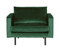 WOOOD Fauteuil Rodeo Velvet - Forest Green - BePureHome