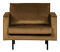 BePureHome Fauteuil Rodeo Velvet - Honing (geel)