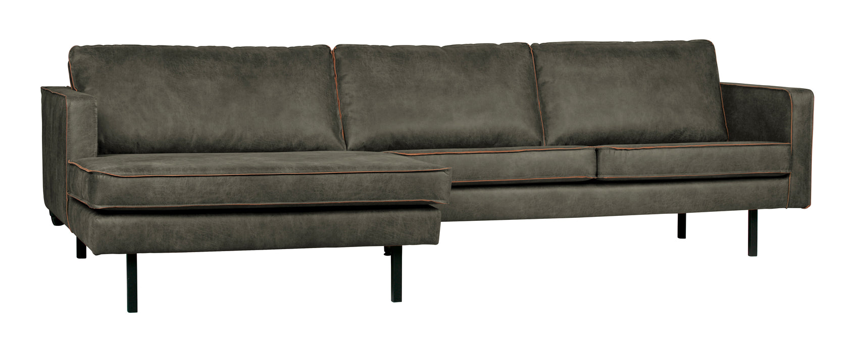 WOOOD Loungebank Rodeo Links, Eco Leder - Legergroen - BePureHome - ThatLyfeStyle