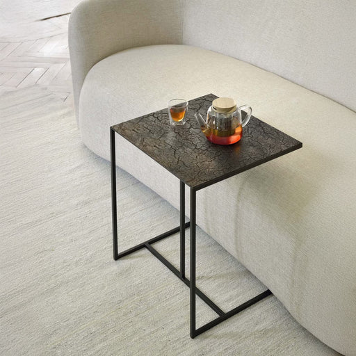Ethnicraft Bijzettafel Tripic Minerals, 45 x 40cm - Whisky
