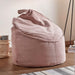 Kave Home Poef Bimba Rib - Roze - Rond