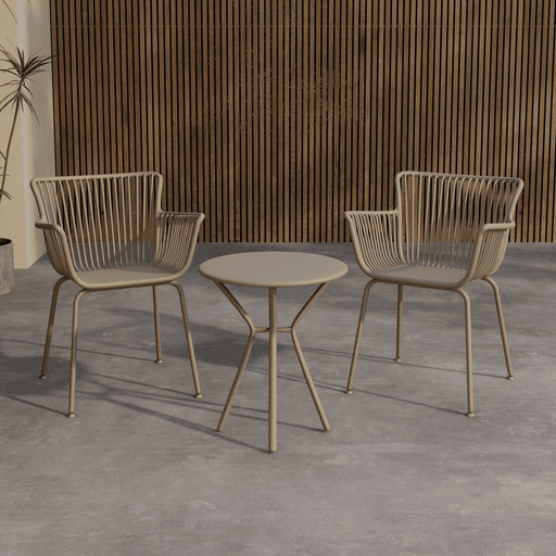 Nohr Bistroset Quanette - Beige - Rond