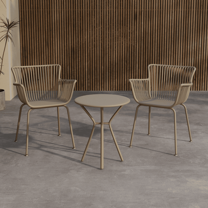 Nohr Bistroset Quanette - Beige - Rond