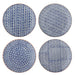 Bloomingville Bord Karine Set van 4 stuks - Blauw