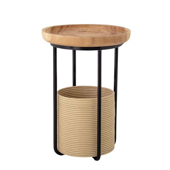 Bloomingville Ronde Bijzettafel Hitti 45cm - Naturel