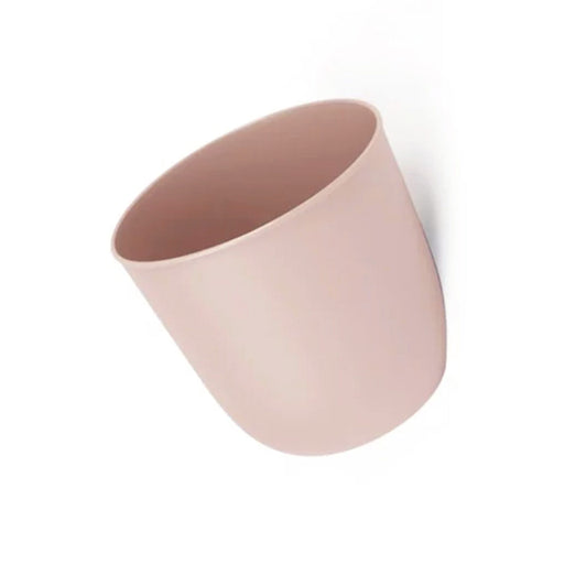 QUVIO Bloempot voor aan de wand - Diameter 15 cm - Kunststof - Oud roze