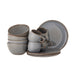 Bloomingville Serviesset Sandrine Set van 12 stuks - Grijs