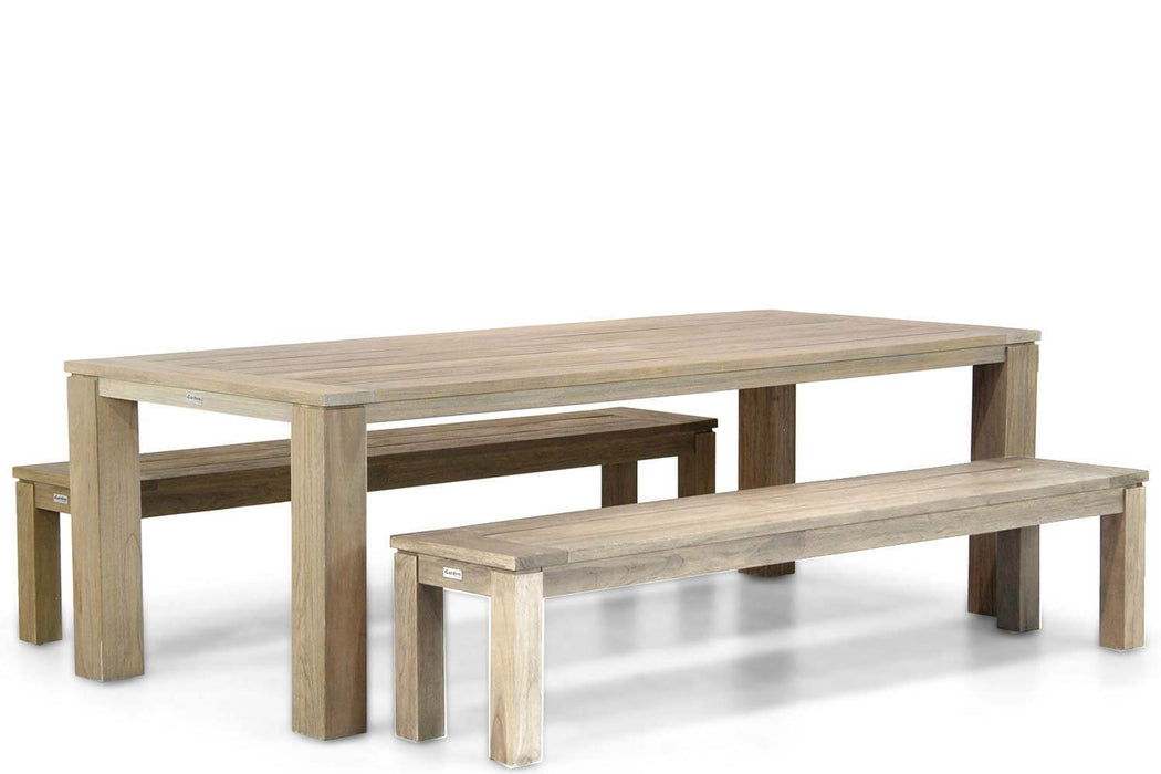Garden Collections Brighton/Brighton 240 cm picknick tuinset 3-delig