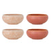 Bloomingville Schaal Roselyn Set van 4 stuks - Roze