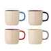 Bloomingville Mok Vista Set van 4 stuks - Meerkleurig
