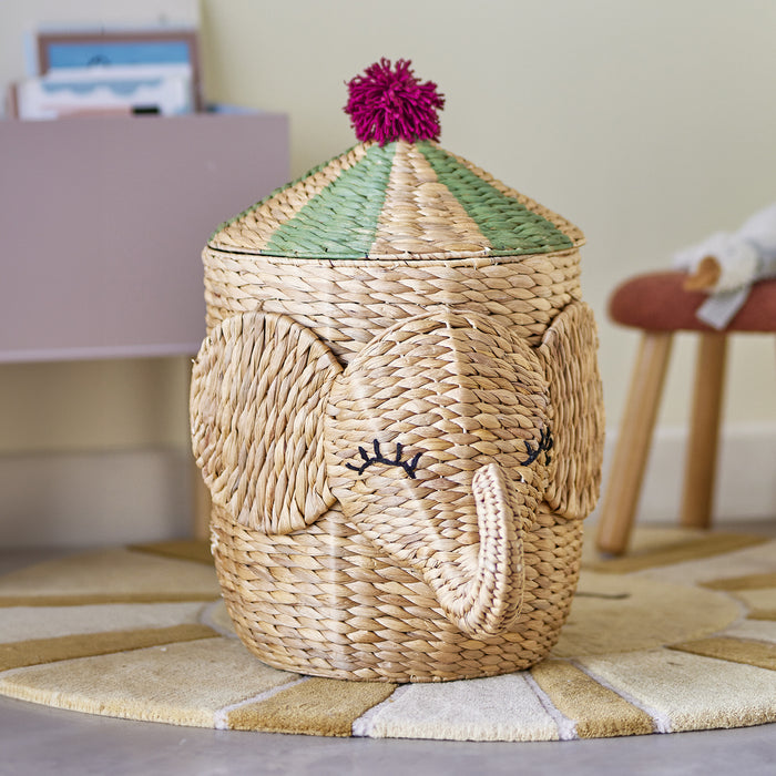 Bloomingville MINI Mand Bobo Olifant, 50cm hoog - Naturel