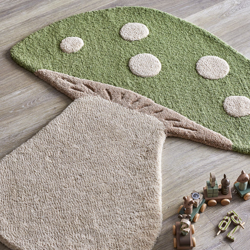Bloomingville MINI Vloerkleed Mushroom - Groen - ThatLyfeStyle