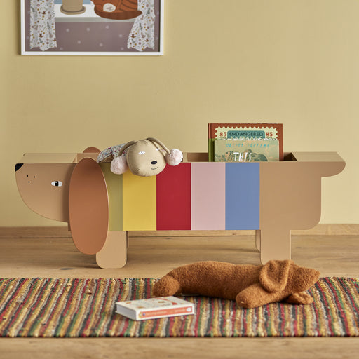 Bloomingville MINI Boekenkast Charlie, 108 x 37cm - Meerkleurig - ThatLyfeStyle