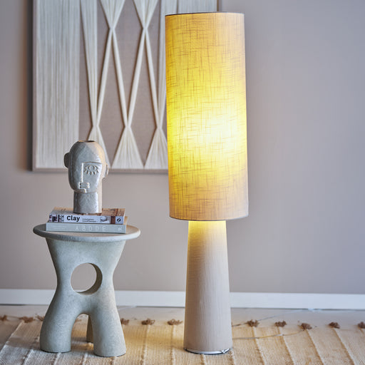 Bloomingville Vloerlamp Emmie Linnen, 120cm - Naturel - ThatLyfeStyle