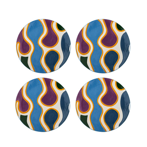 Bloomingville Bord Salacia Set van 4 stuks - Meerkleurig - ThatLyfeStyle
