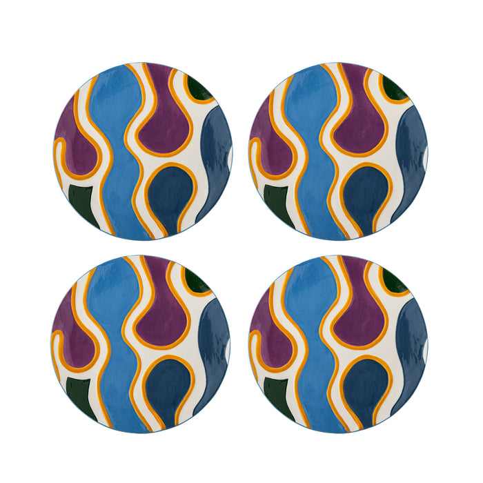 Bloomingville Bord Salacia Set van 4 stuks - Meerkleurig