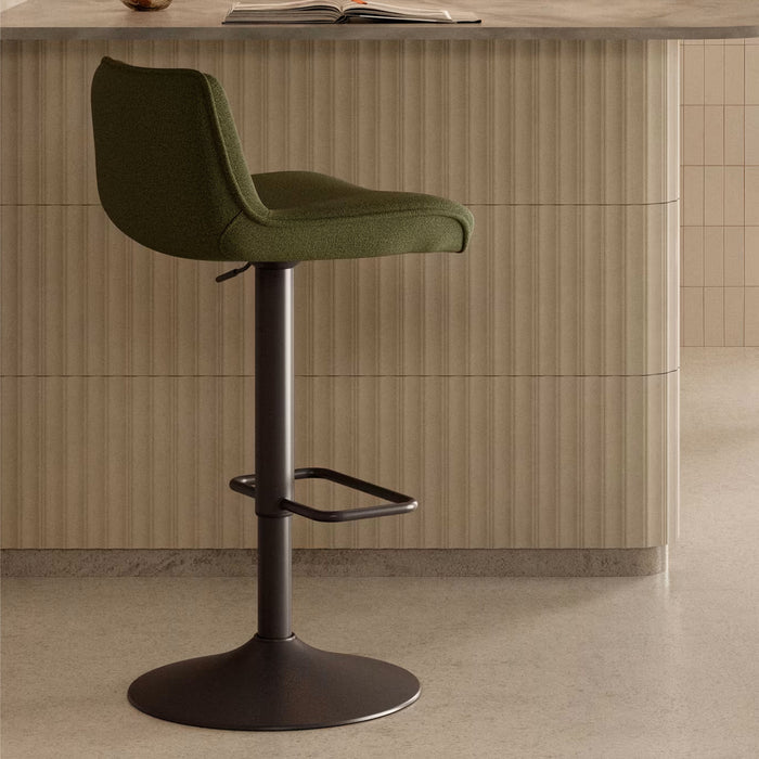 Kave Home Barkruk Zend Chenille - Groen