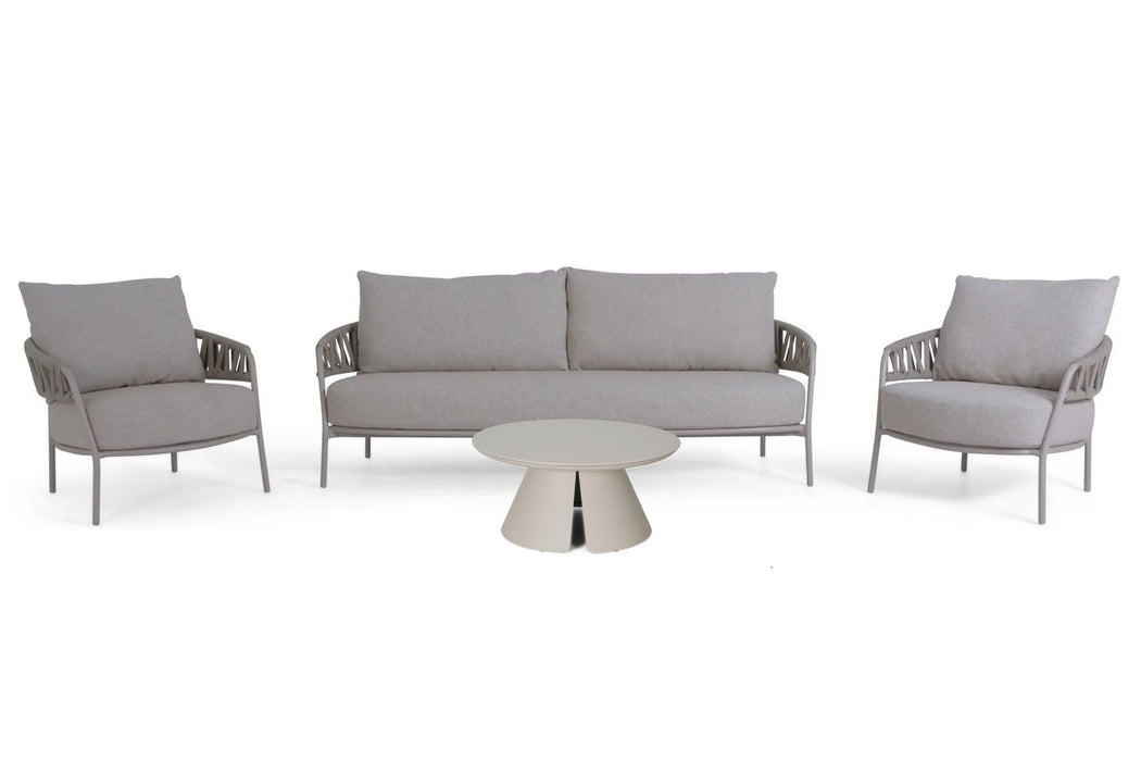 4 Seasons Outdoor Calma/Cayora 80 cm stoel-bank loungeset 4-delig